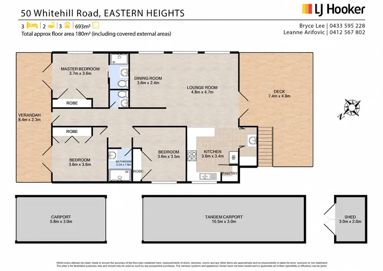 Floorplan of Homely house listing, 50 Whitehill Road, Eastern Heights QLD 4305