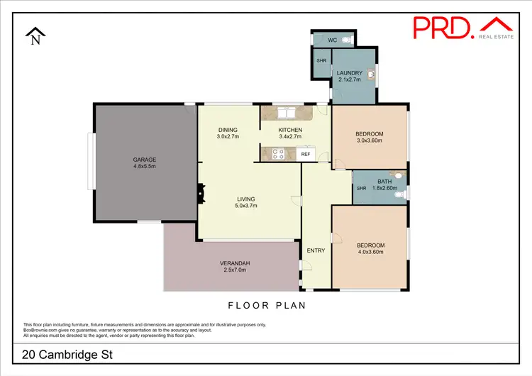 Floorplan of Homely house listing, 20 Cambridge Street, Tamworth NSW 2340