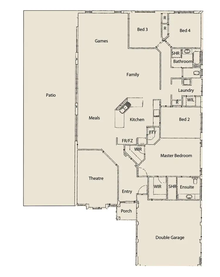Floorplan of Homely house listing, 14 Sunset Circle, Pinjarra WA 6208