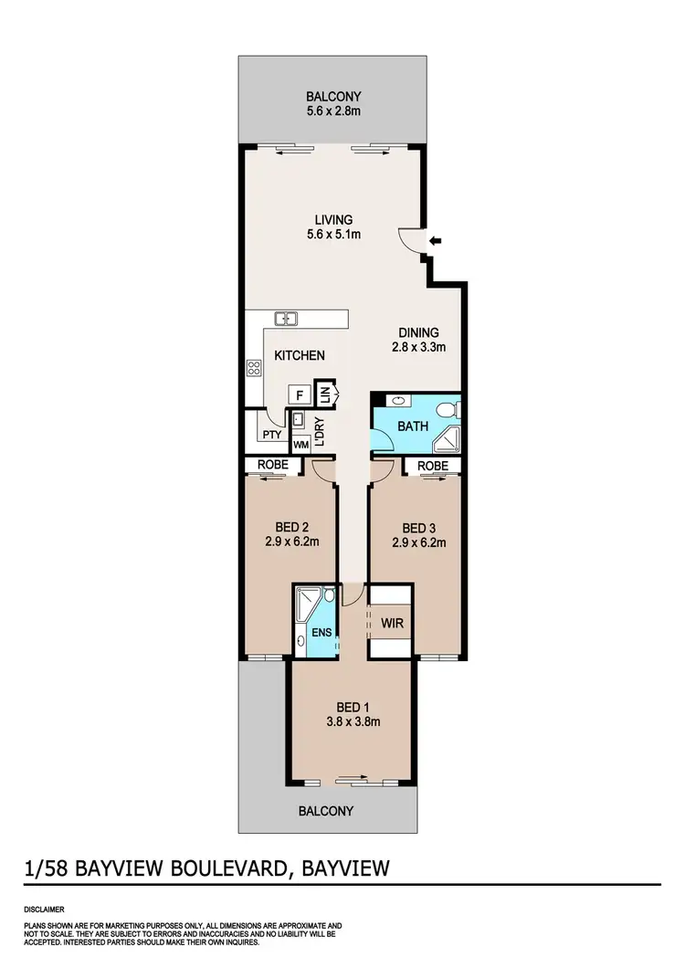 Floorplan of Homely unit listing, 1/58 Bayview Boulevard, Bayview NT 820