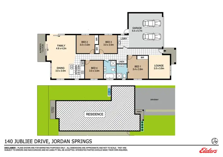 Floorplan of Homely house listing, 140 Jubilee Drive, Jordan Springs NSW 2747