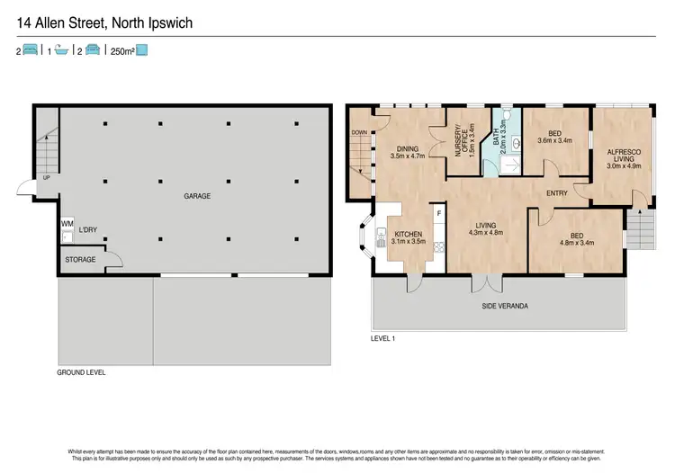 Floorplan of Homely house listing, 14 Allen Street, North Ipswich QLD 4305