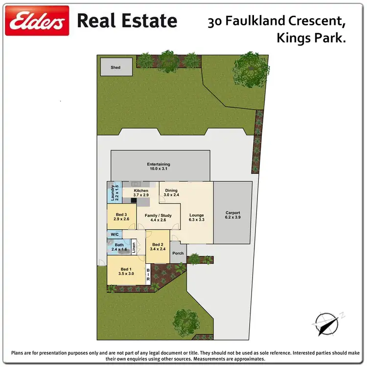 Floorplan of Homely house listing, 30 Faulkland Crescent, Kings Park NSW 2148