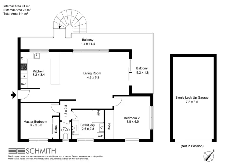 Floorplan of Homely apartment listing, 2/189 Golden Four Drive, Bilinga QLD 4225