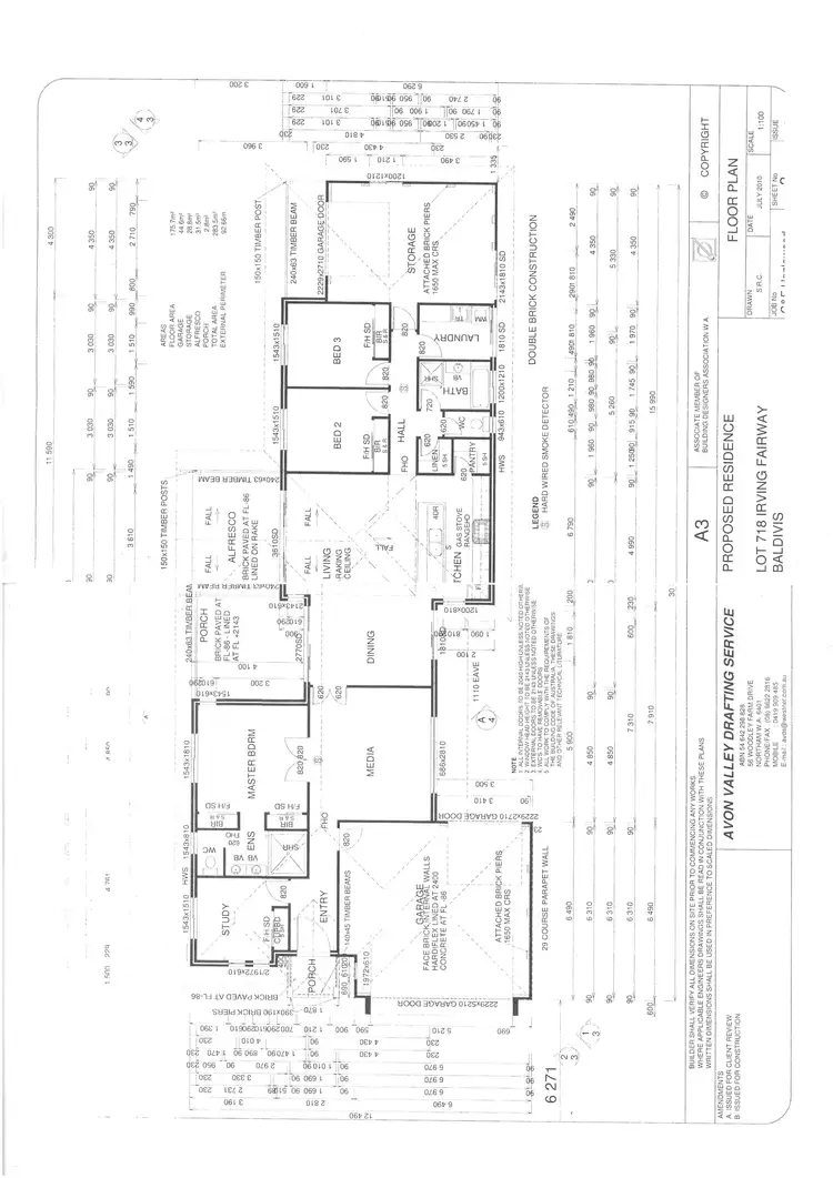 Floorplan of Homely house listing, 3 Irving Fairway, Baldivis WA 6171