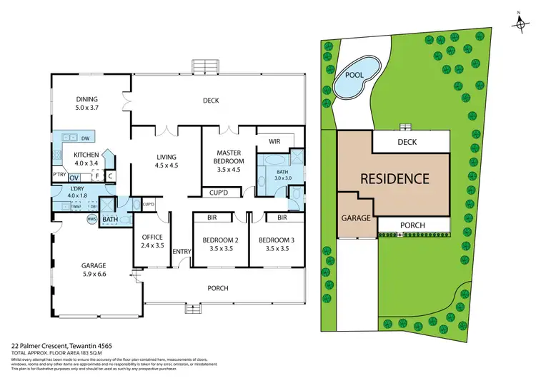 Floorplan of Homely house listing, 22 Palmer Crescent, Tewantin QLD 4565