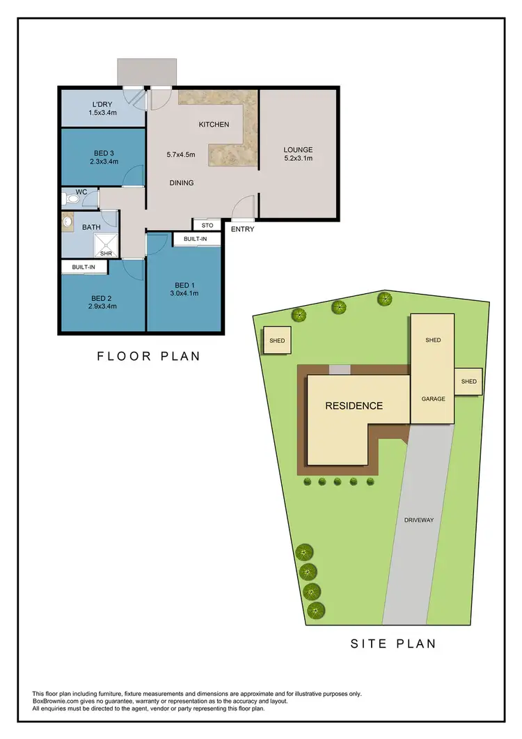 Floorplan of Homely house listing, 35 POTTER CLOSE, Dubbo NSW 2830