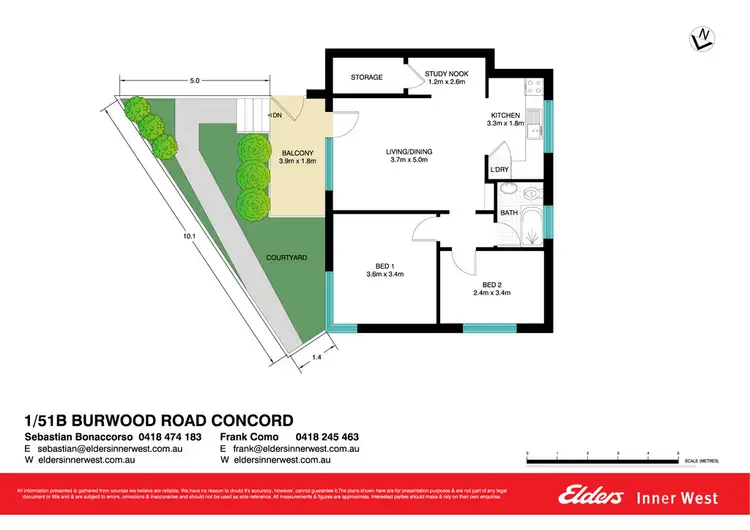 Floorplan of Homely unit listing, 1/51B Burwood Road, Concord NSW 2137