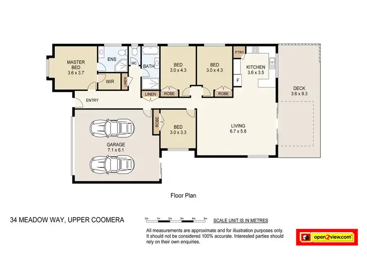 Floorplan of Homely house listing, 34 Meadow Way, Upper Coomera QLD 4209
