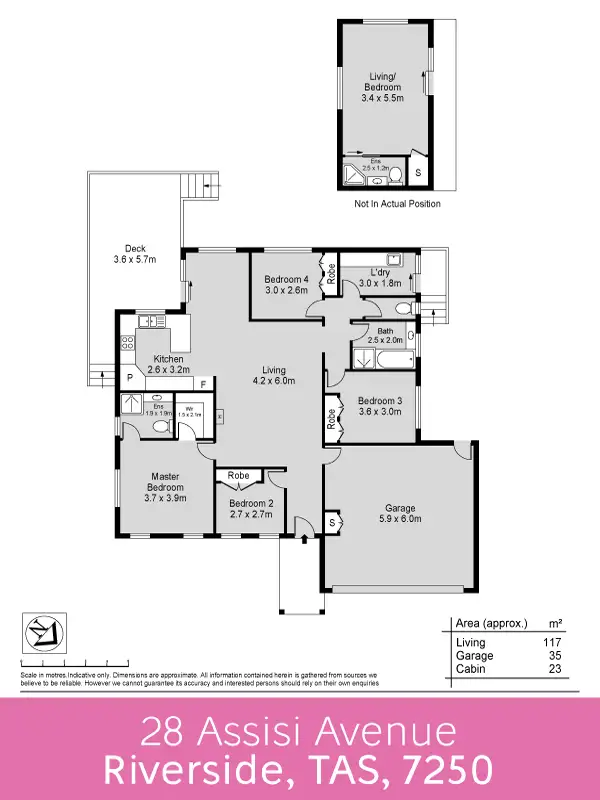 Floorplan of Homely house listing, 28 Assisi Avenue, Riverside TAS 7250