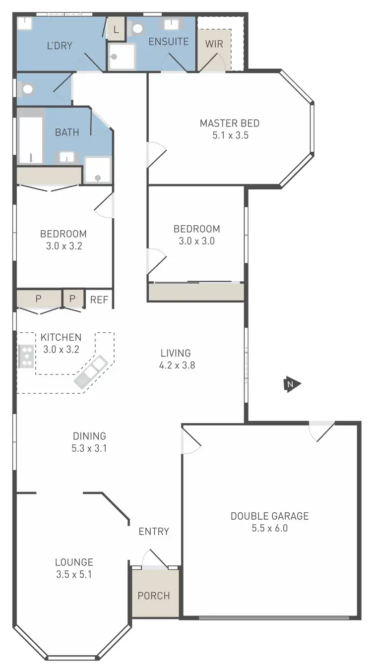 Floorplan of Homely house listing, 5 Blaxland Street, Burnside Heights VIC 3023