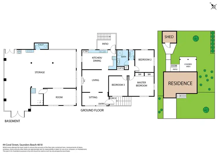 Floorplan of Homely house listing, 44 Coral Street, Saunders Beach QLD 4818