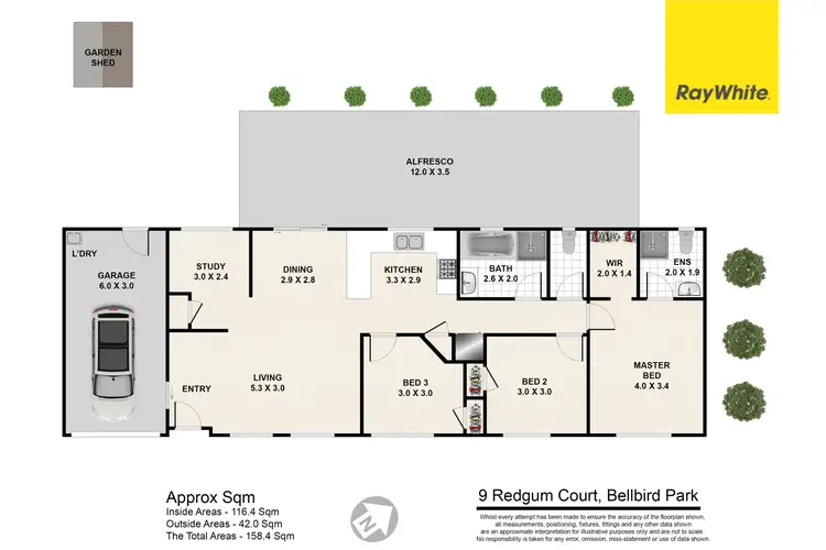 Floorplan of Homely house listing, 9 Redgum Court, Bellbird Park QLD 4300