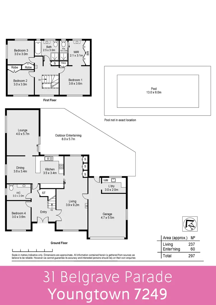 Floorplan of Homely house listing, 31 Belgrave Parade, Youngtown TAS 7249