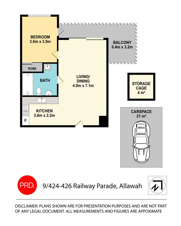 Floorplan of Homely unit listing, 9/424 Railway Parade, Allawah NSW 2218