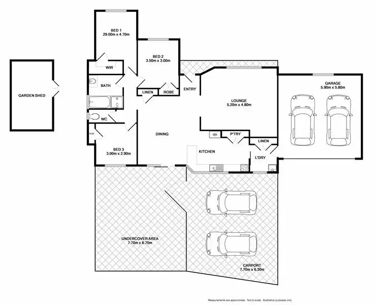 Floorplan of Homely house listing, 19 Hartigan Street, Thurgoona NSW 2640