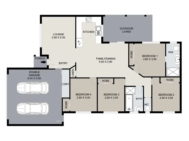 Floorplan of Homely house listing, 10 Gow Court, Crestmead QLD 4132