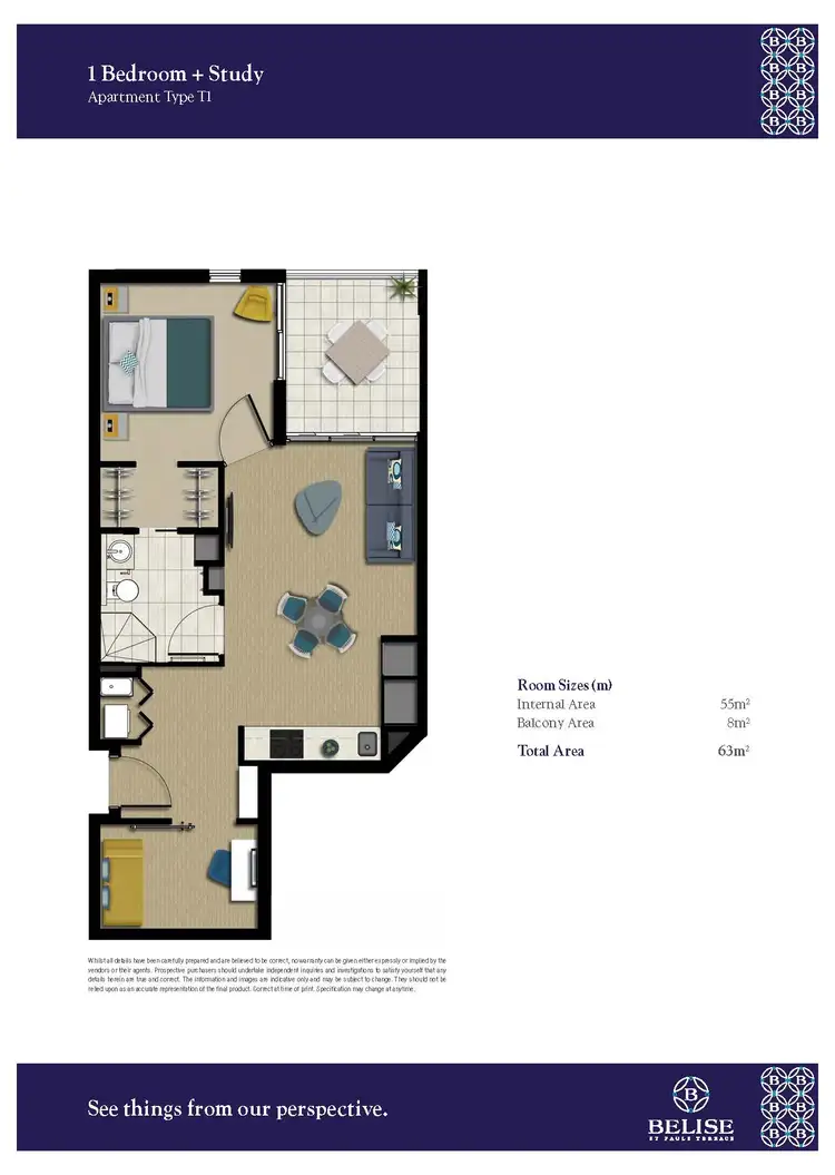 Floorplan of Homely apartment listing, 1303/510 Saint Pauls Terrace, Bowen Hills QLD 4006