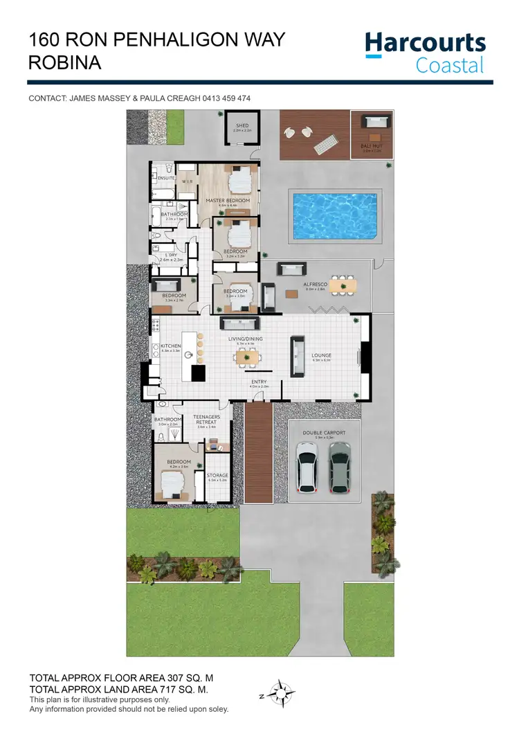 Floorplan of Homely house listing, 160 Ron Penhaligon Way, Robina QLD 4226