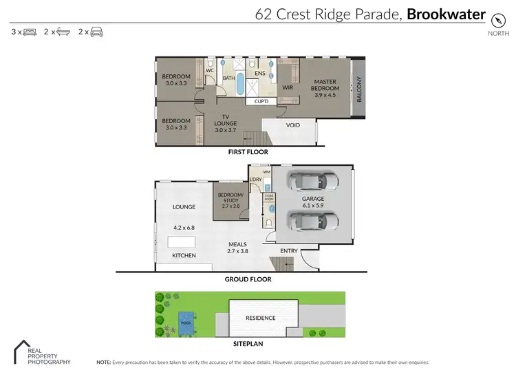 Floorplan of Homely house listing, 62 Crest Ridge Parade, Brookwater QLD 4300