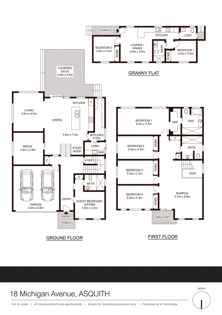 Floorplan of Homely house listing, 18 Michigan Avenue, Asquith NSW 2077