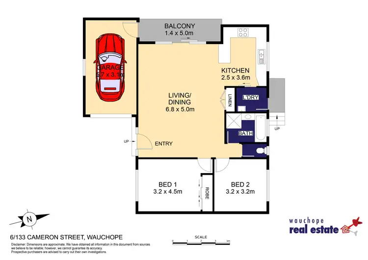 Floorplan of Homely villa listing, 6/133 Cameron Street, Wauchope NSW 2446