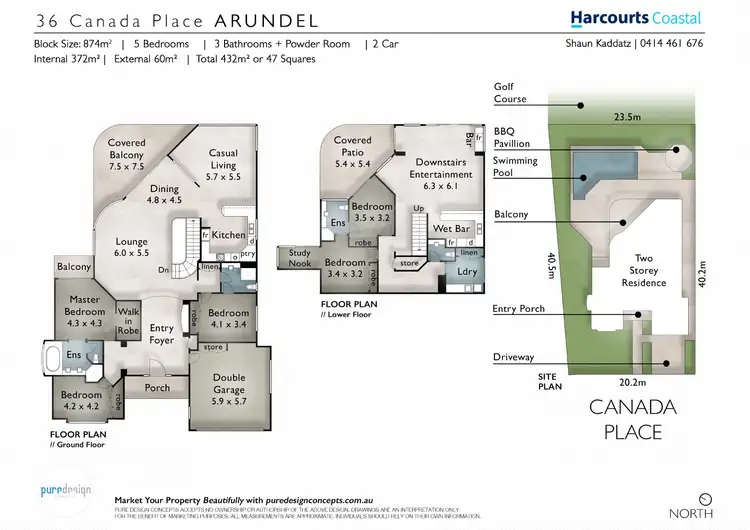 Floorplan of Homely house listing, 36 Canada Place, Arundel QLD 4214