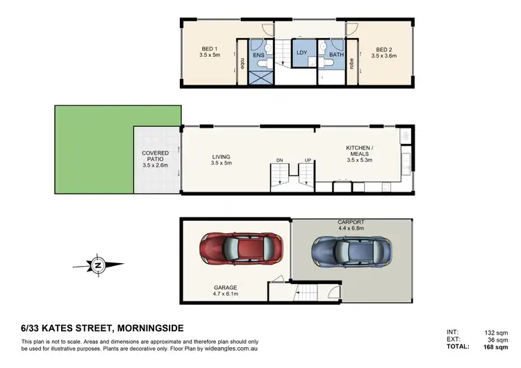 Floorplan of Homely townhouse listing, 6/33 KATES STREET, Morningside QLD 4170