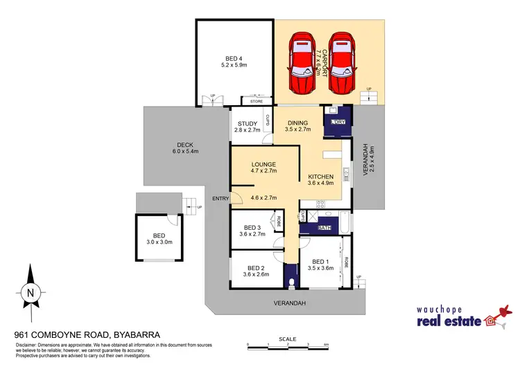 Floorplan of Homely rural property listing, 961 Comboyne Road, Byabarra NSW 2446