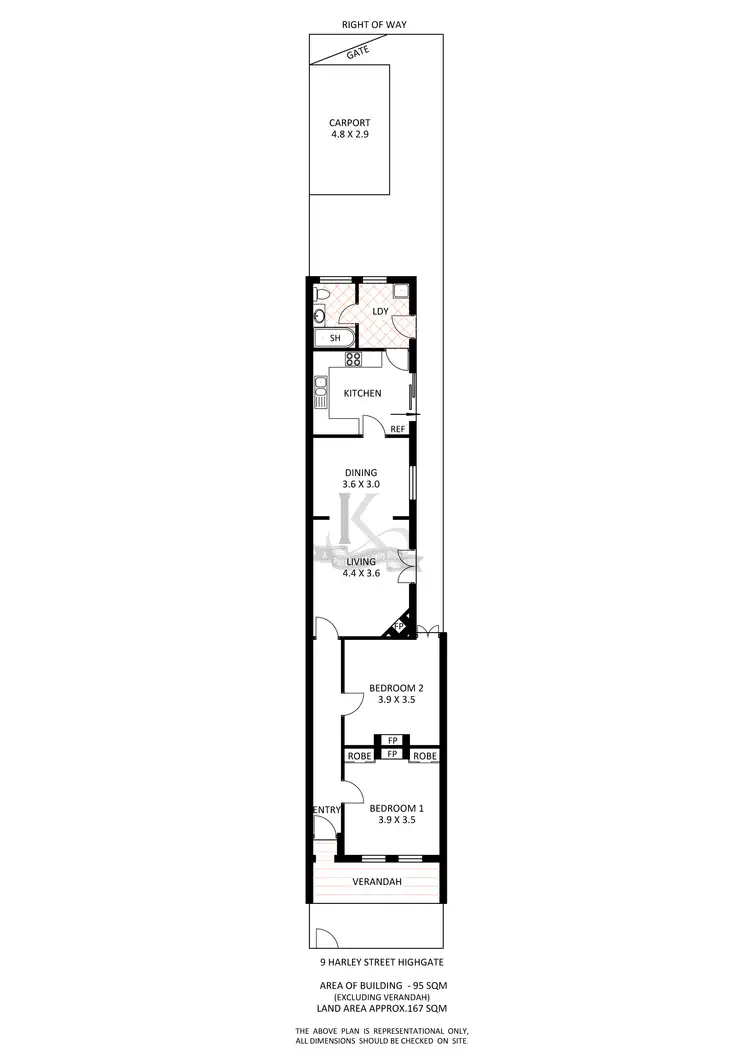 Floorplan of Homely house listing, 9 Harley Street, Highgate WA 6003