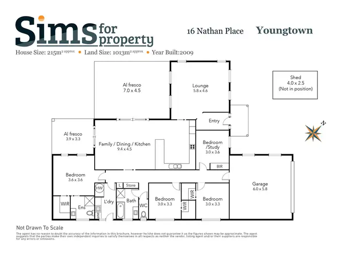 Floorplan of Homely house listing, 16 Nathan Place, Youngtown TAS 7249