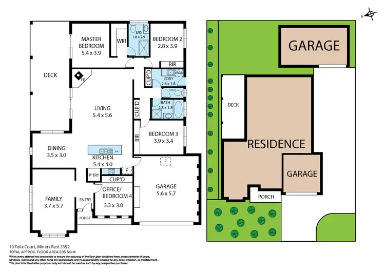 Floorplan of Homely house listing, 10 Felix Court, Miners Rest VIC 3352