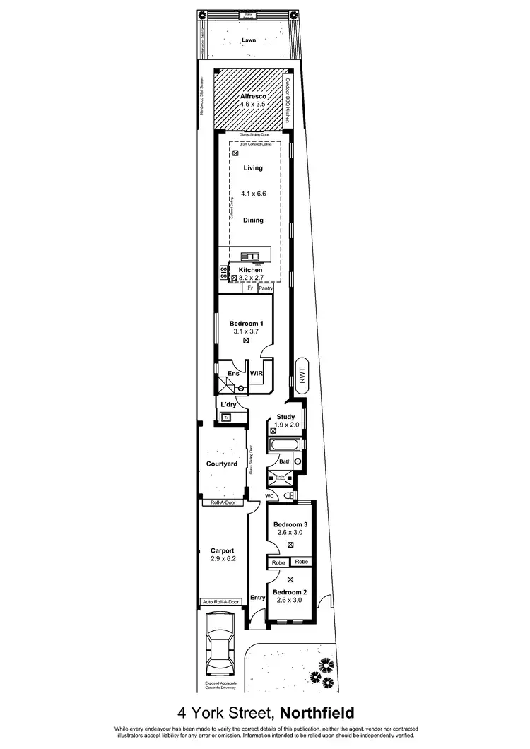Floorplan of Homely house listing, 4 York Street, Northfield SA 5085