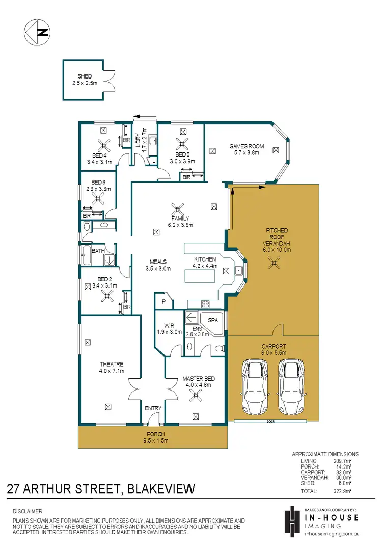 Floorplan of Homely house listing, 27 Arthur Street, Blakeview SA 5114