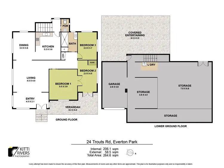 Floorplan of Homely house listing, 24 Trouts Road, Everton Park QLD 4053