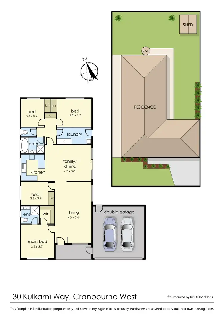 Floorplan of Homely house listing, 30 Kulkami Way, Cranbourne West VIC 3977