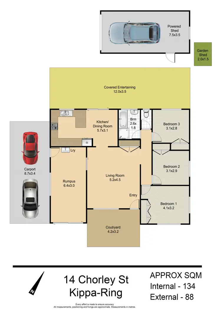 Floorplan of Homely house listing, 14 Chorley Street, Kippa-Ring QLD 4021