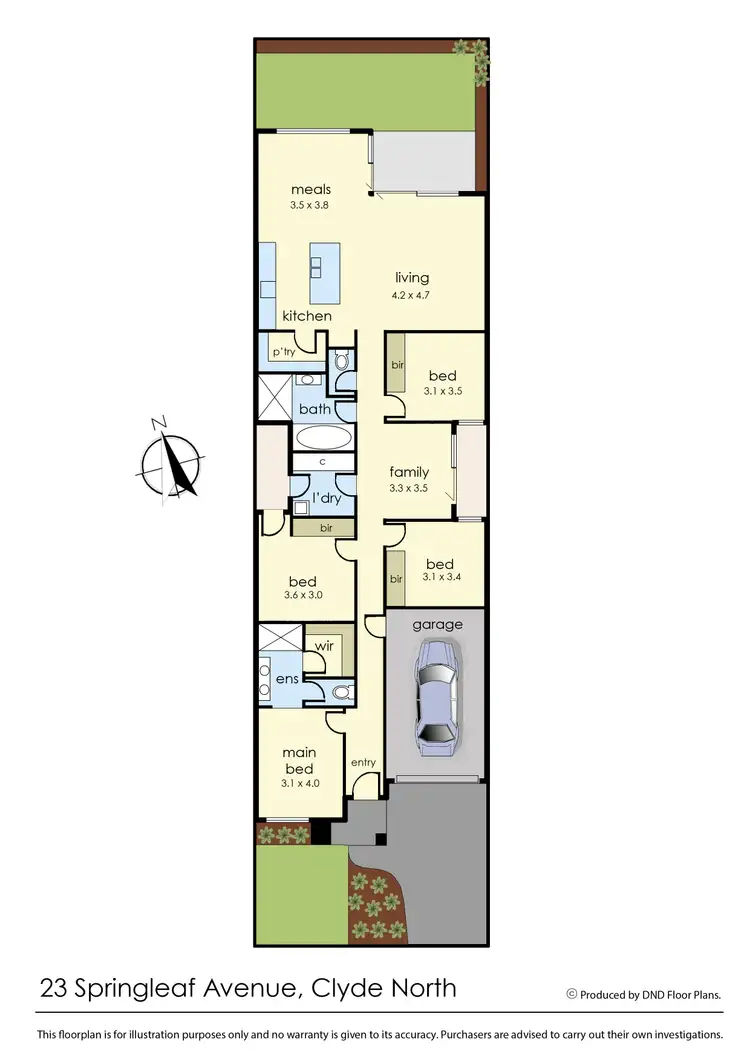 Floorplan of Homely house listing, 23 Springleaf Avenue, Clyde North VIC 3978