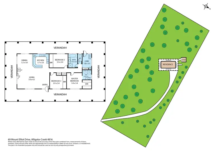 Floorplan of Homely house listing, 69 Mount Elliot Drive, Alligator Creek QLD 4816