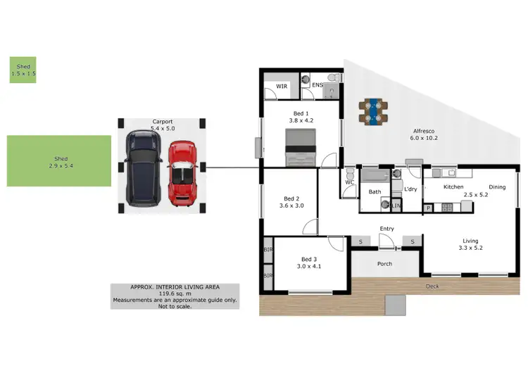 Floorplan of Homely house listing, 13 Ruby Road, Wodonga VIC 3690