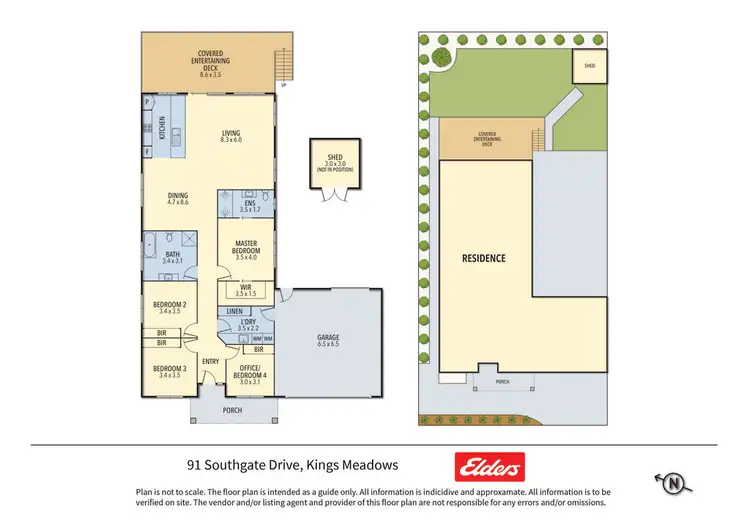 Floorplan of Homely house listing, 91 Southgate Drive, Kings Meadows TAS 7249