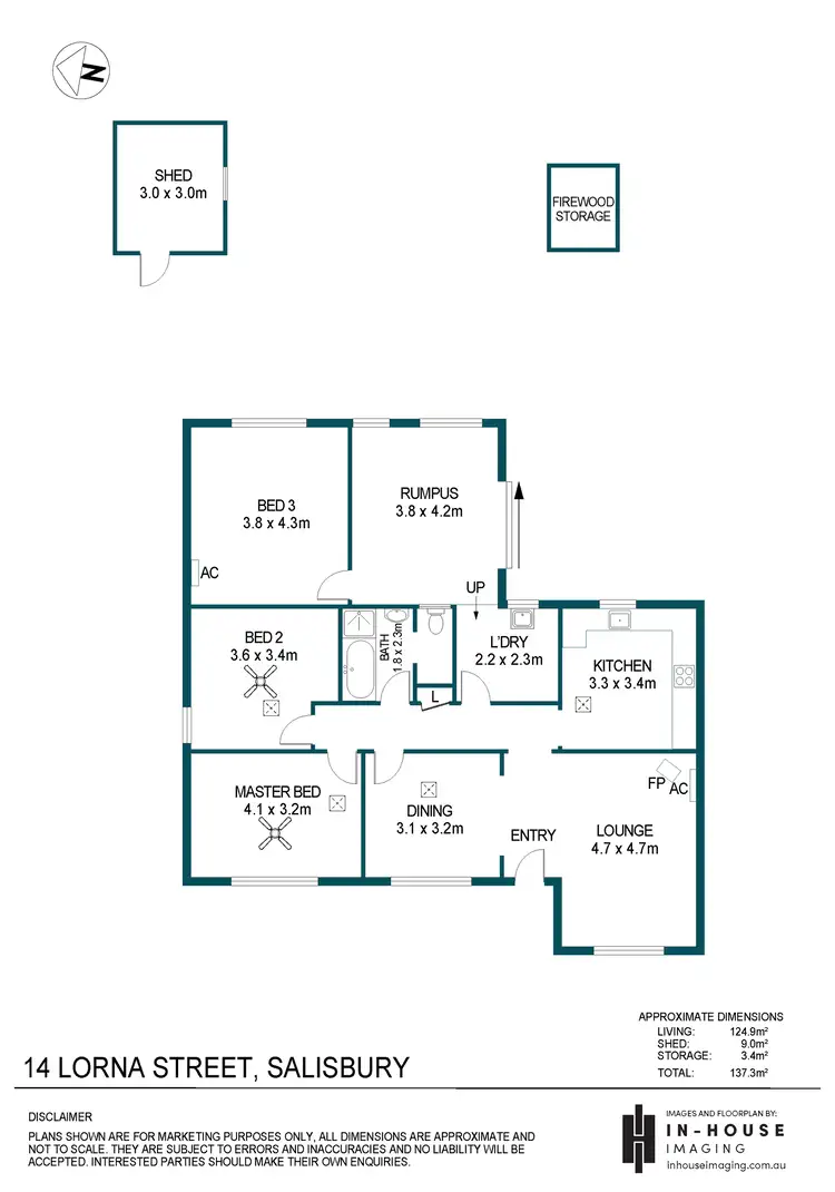Floorplan of Homely house listing, 14 Lorna Street, Salisbury SA 5108