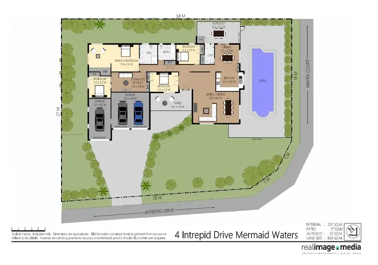 Floorplan of Homely house listing, 4 Intrepid Drive, Mermaid Waters QLD 4218