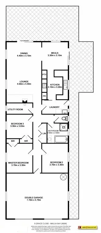 Floorplan of Homely house listing, 5 Grace Close, Malua Bay NSW 2536