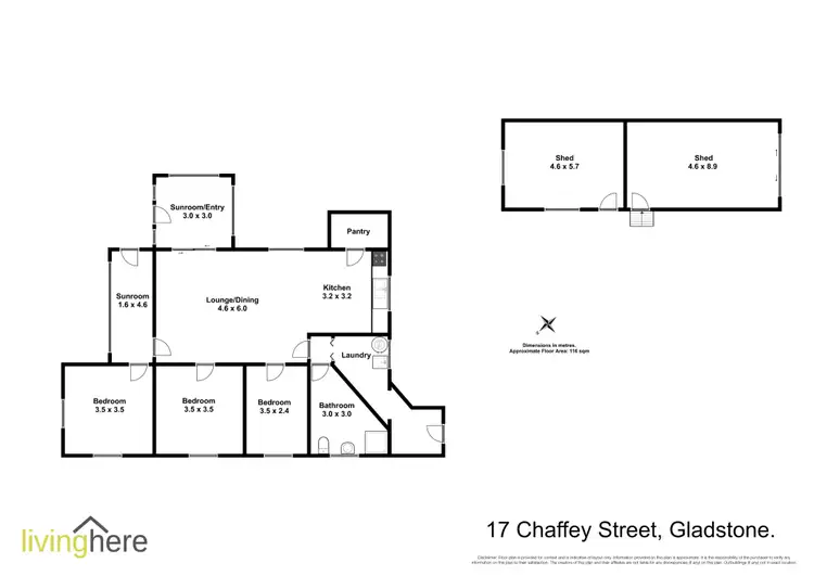 Floorplan of Homely house listing, 17 Chaffey Street, Gladstone TAS 7264