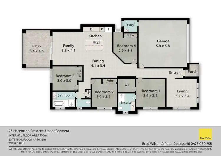 Floorplan of Homely house listing, 46 Hasemann Crescent, Upper Coomera QLD 4209