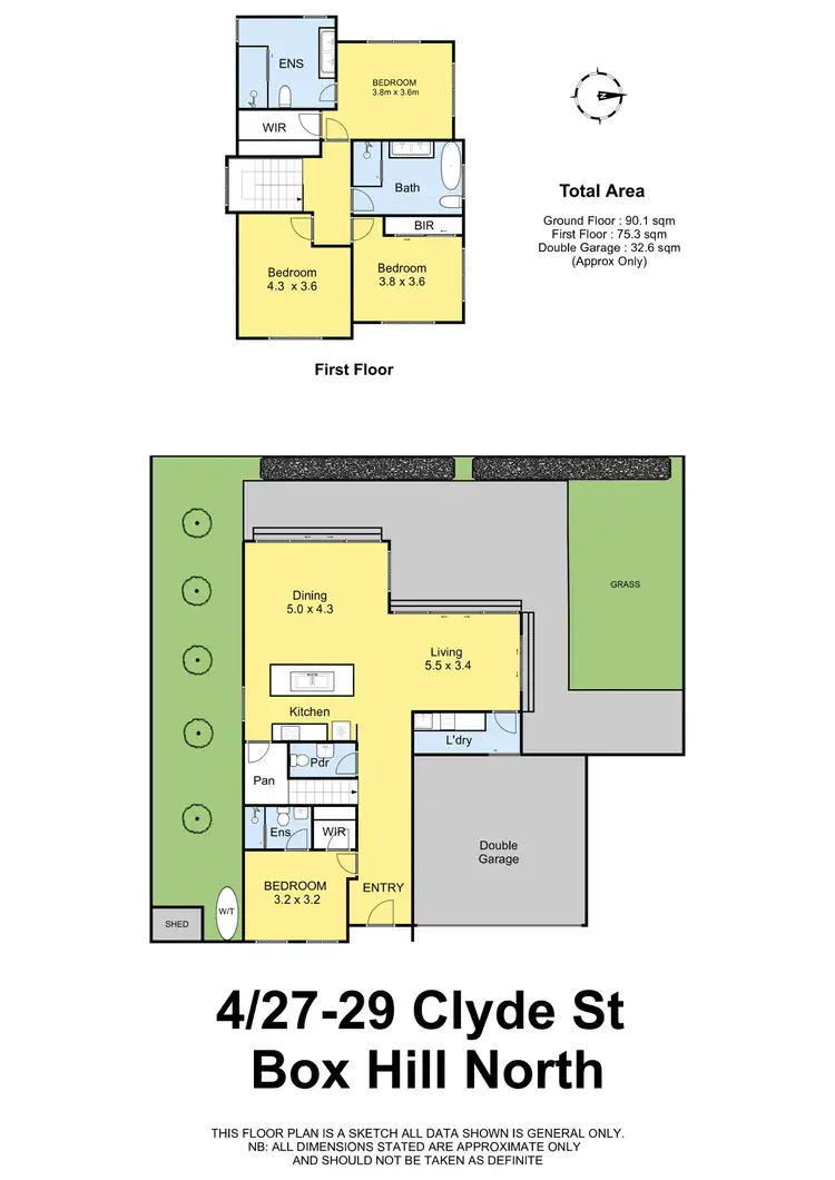 Floorplan of Homely townhouse listing, 4/27-29 Clyde St, Box Hill North VIC 3129