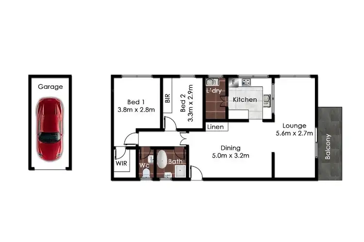 Floorplan of Homely apartment listing, 31/144 Moore Street, Liverpool NSW 2170