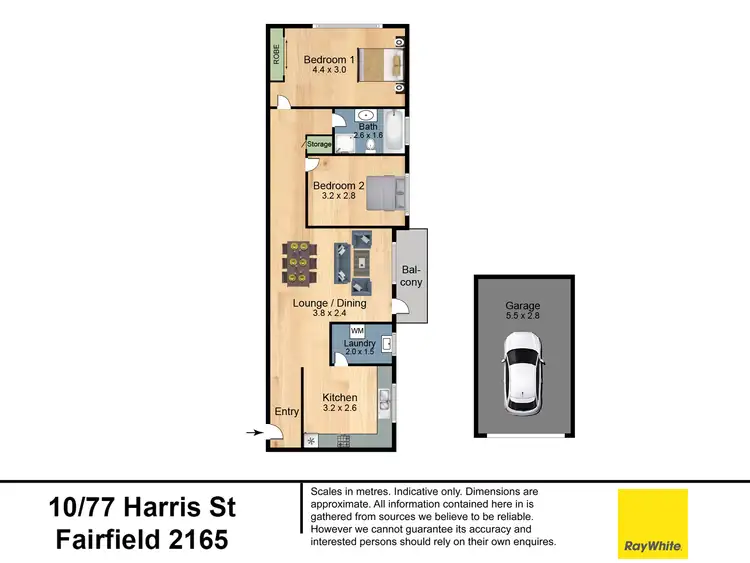 Floorplan of Homely unit listing, 10/77 Harris Street, Fairfield NSW 2165