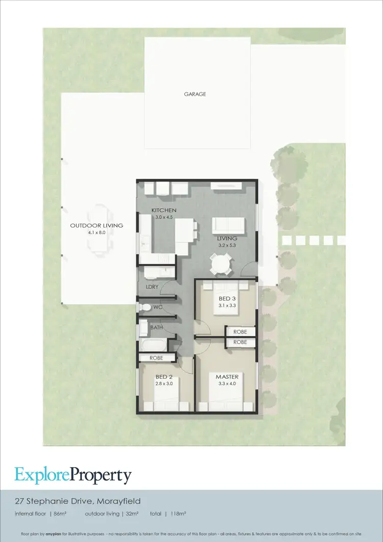 Floorplan of Homely house listing, 27 Stephanie Drive, Morayfield QLD 4506